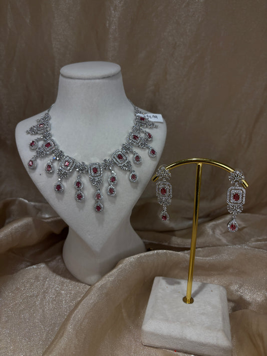 Red necklace set