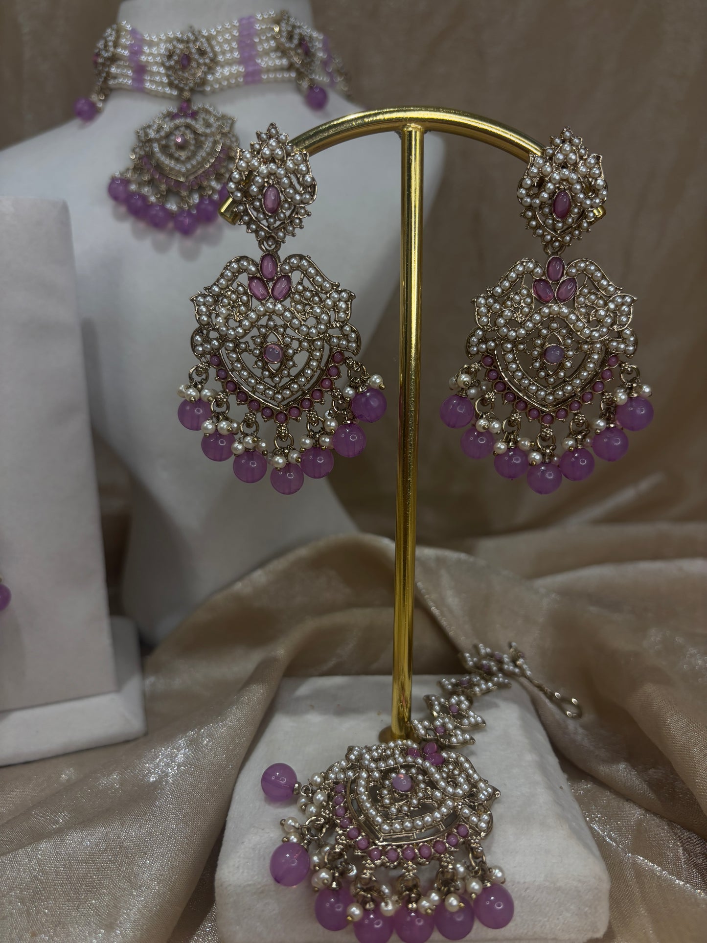 Lavender choker set