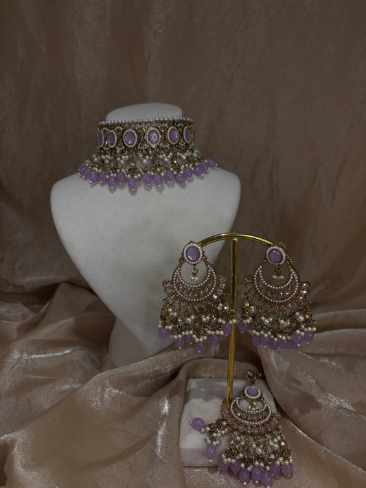 Lavender choker set