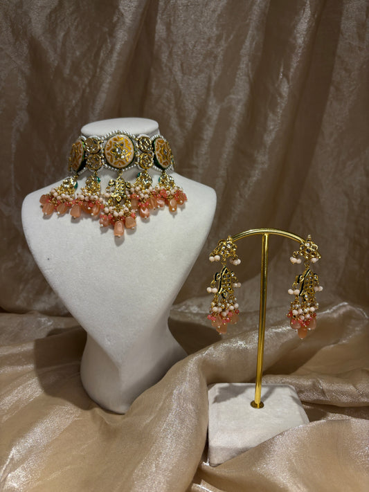 Orange choker set