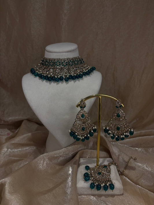 Emearld green choker set