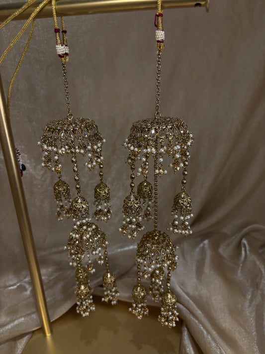 2 layer jhumki kaleeray