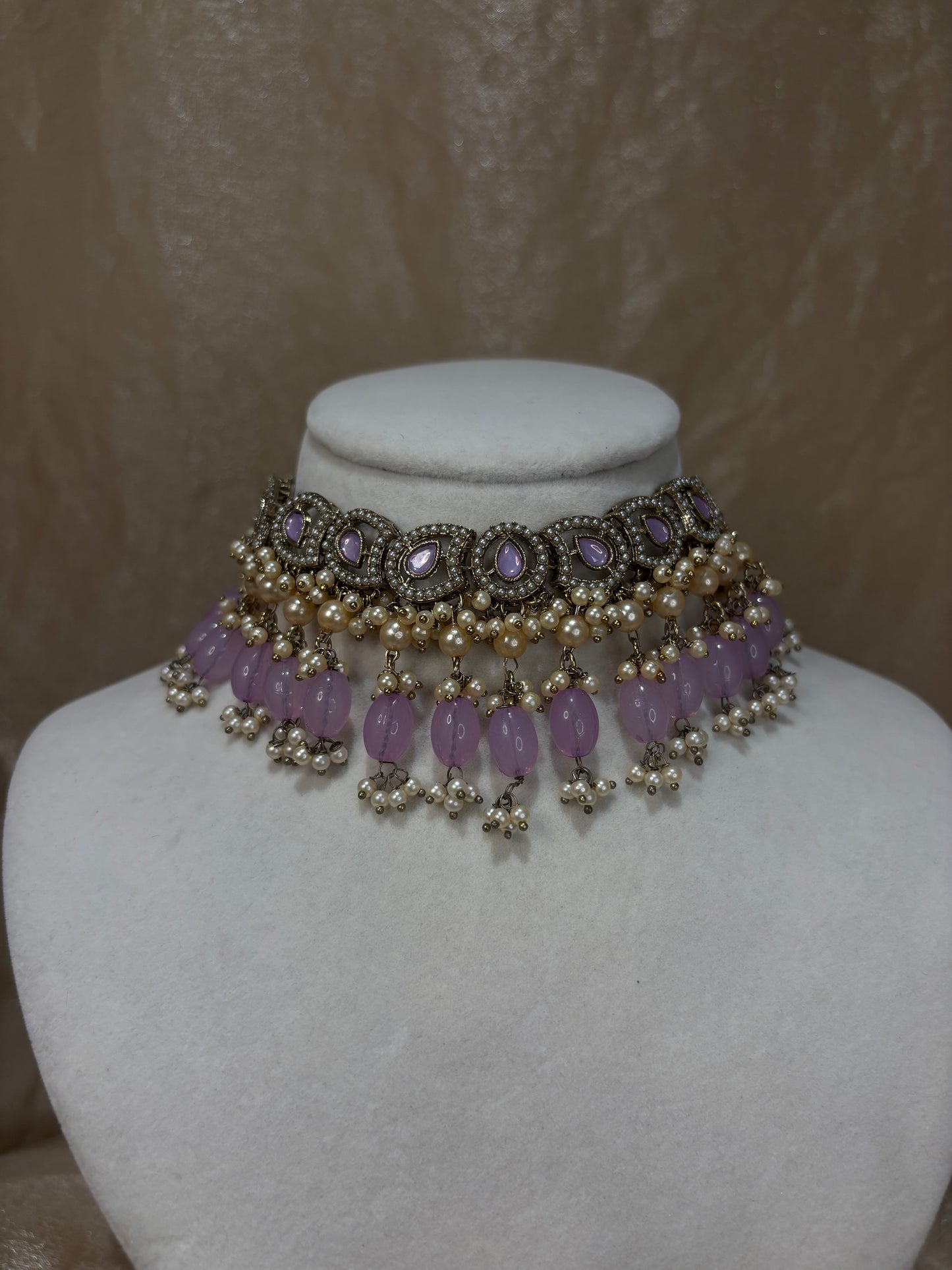 Lavender choker set