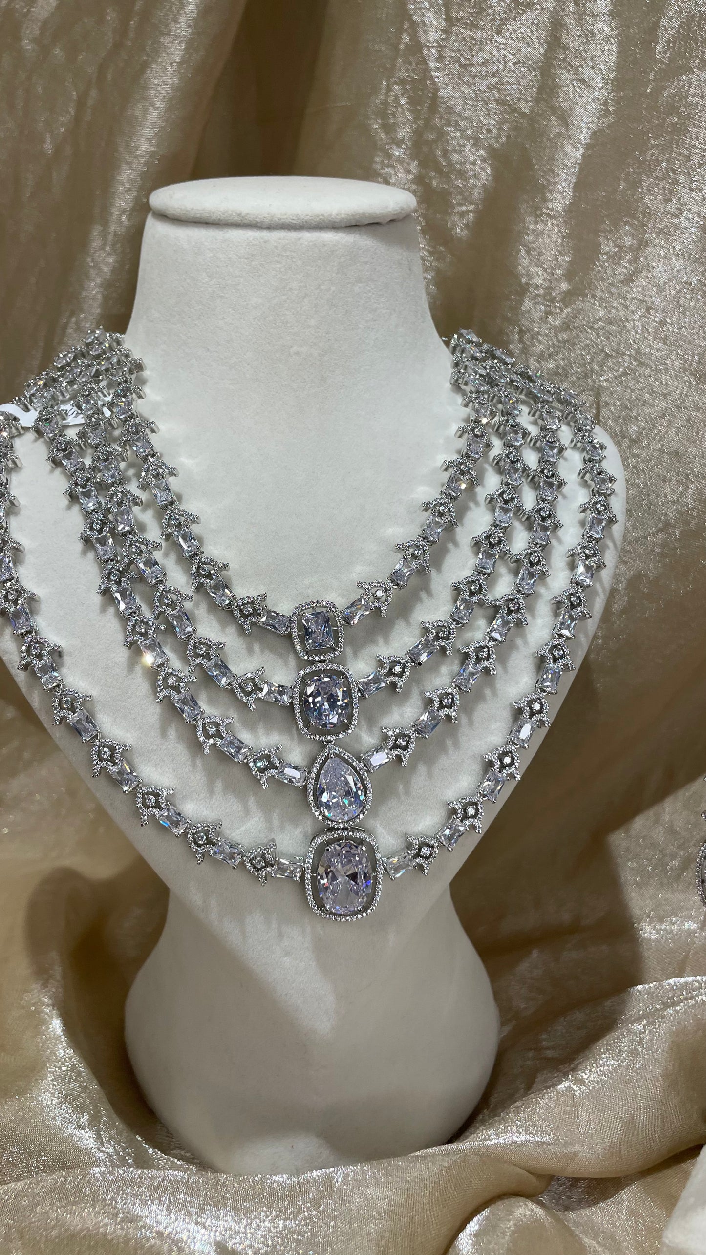 layered necklace set