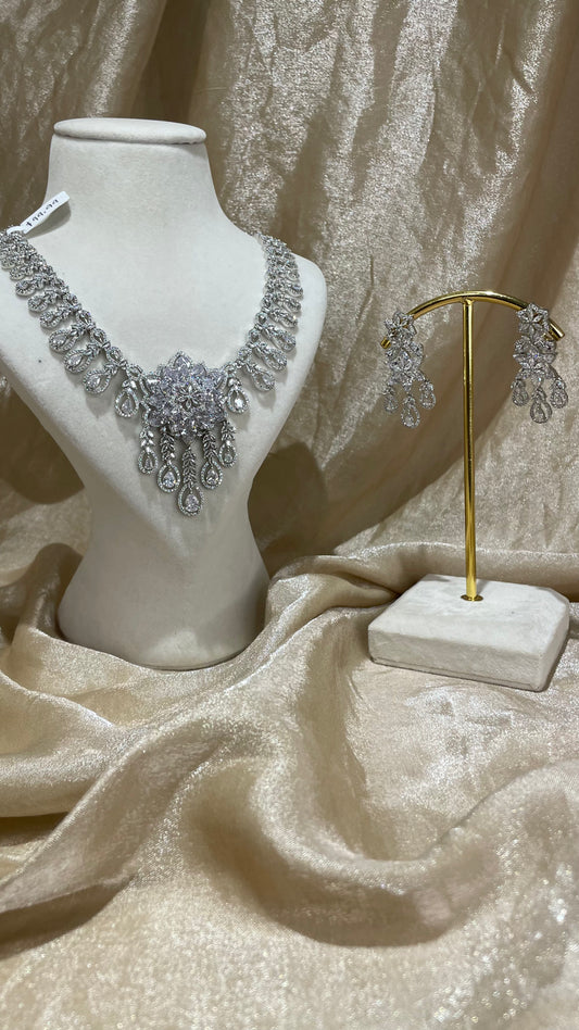 flower necklace set