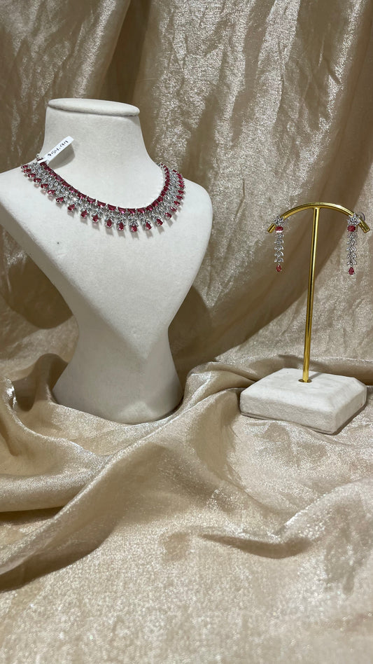 red necklace set