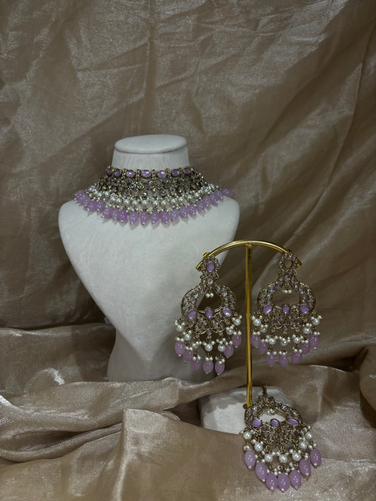 Lavender choker set