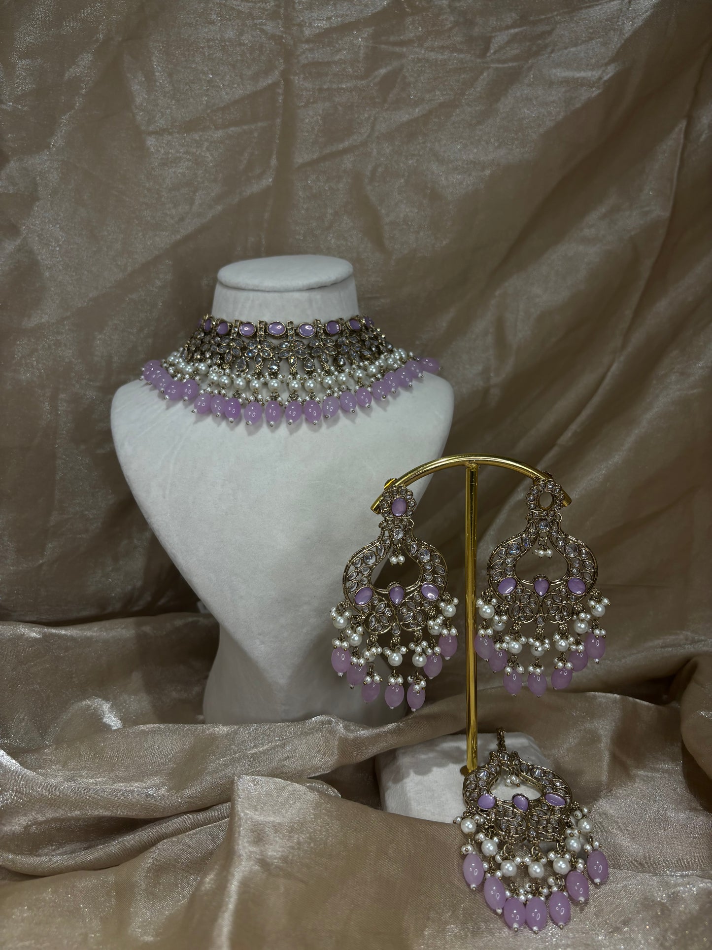 Lavender choker set