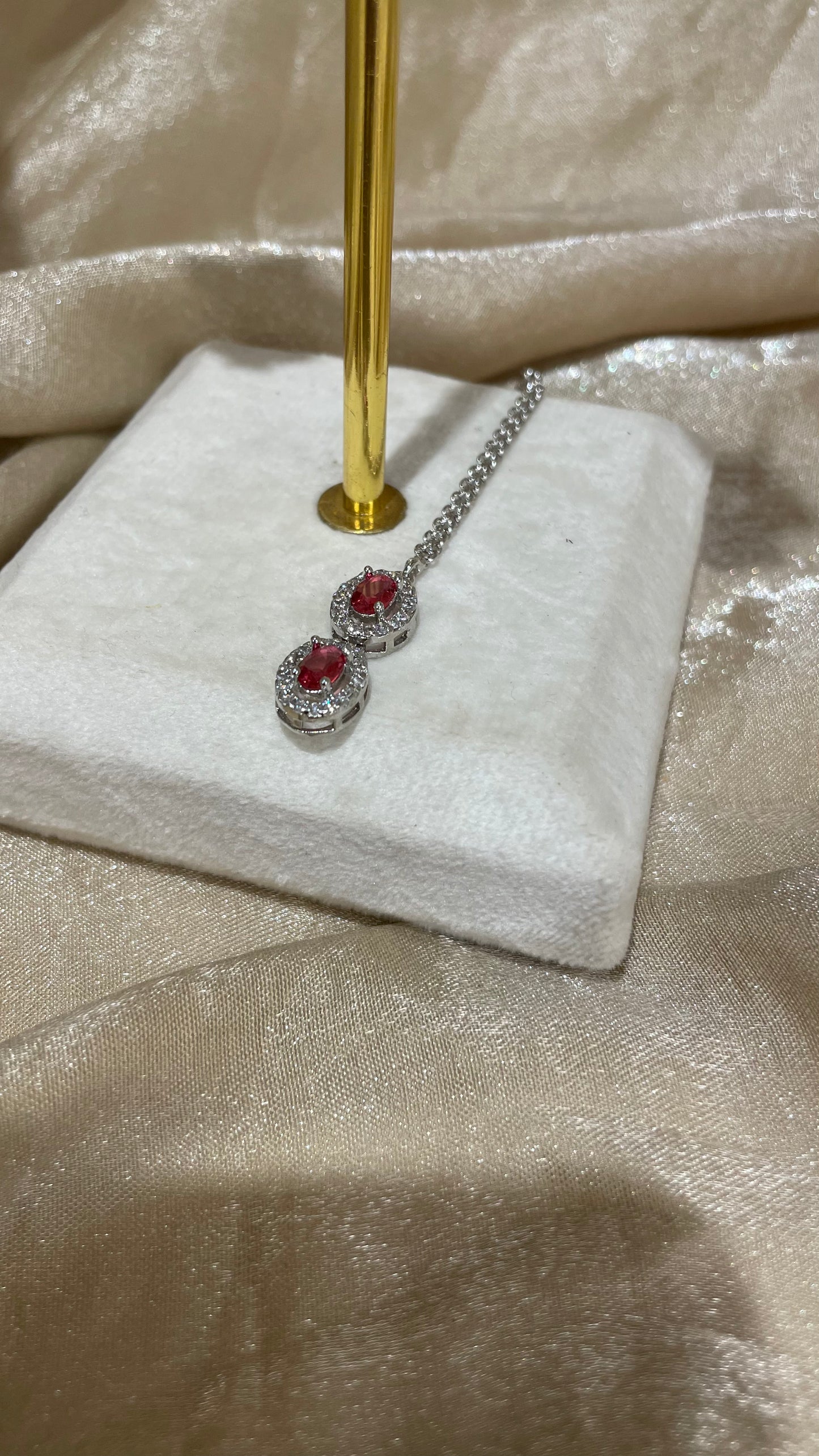 red necklace set