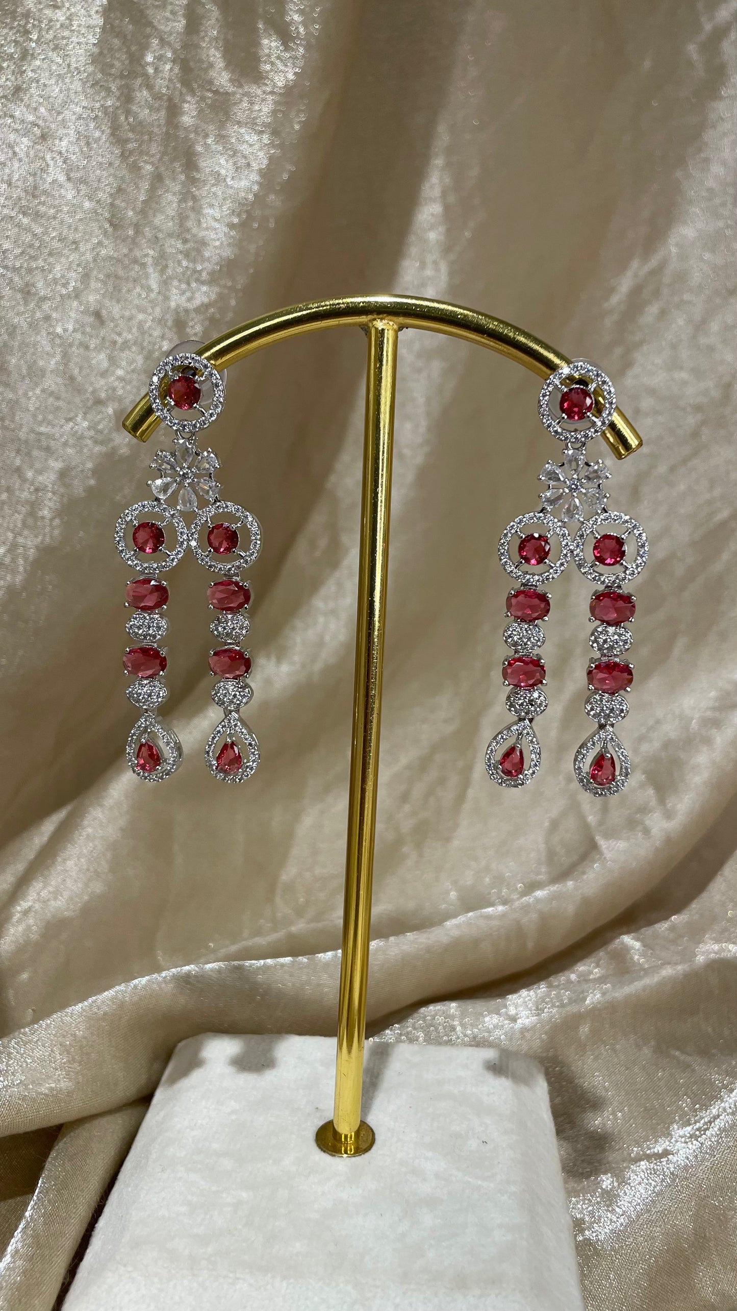 red necklace set