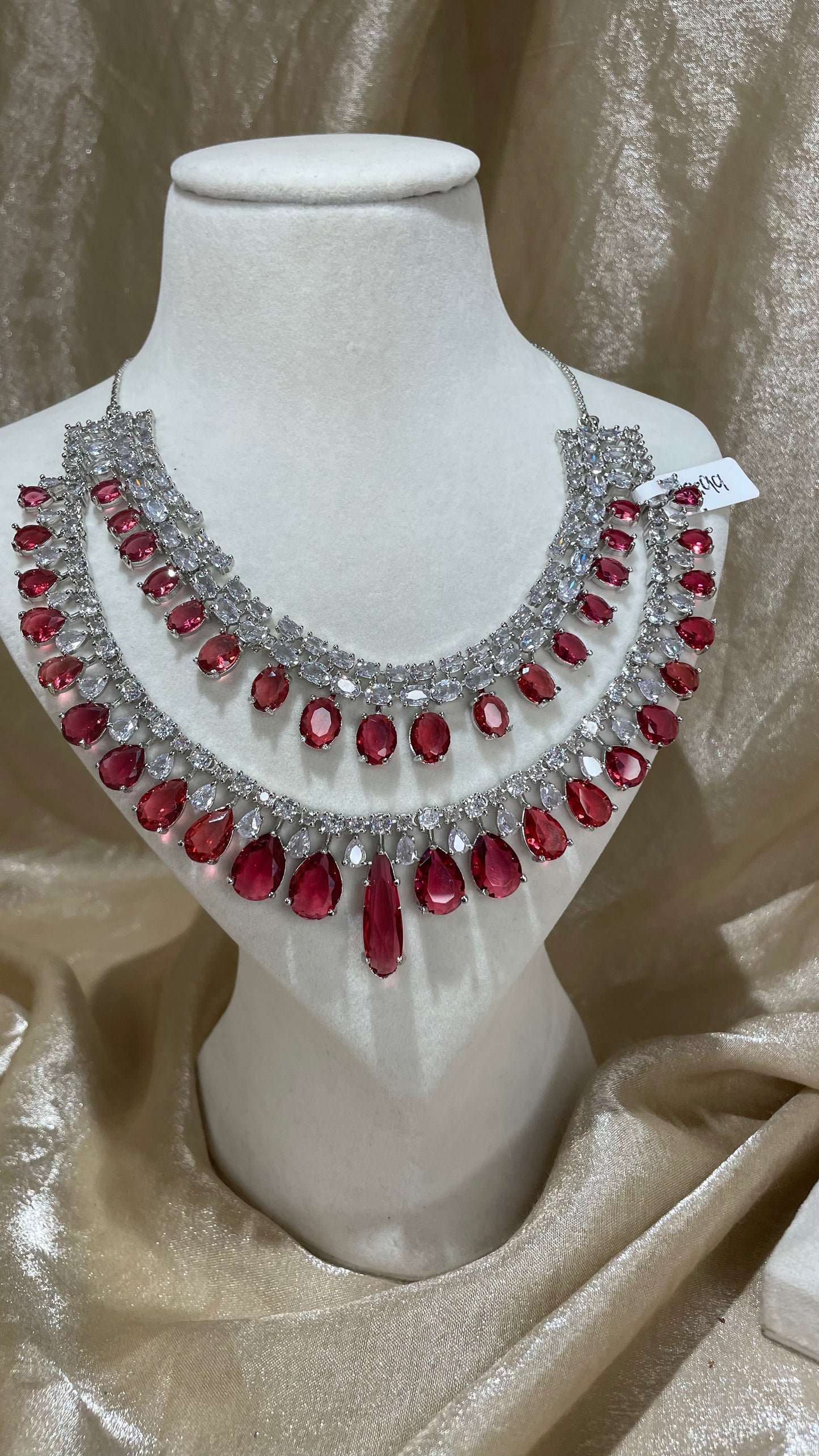 red necklace set