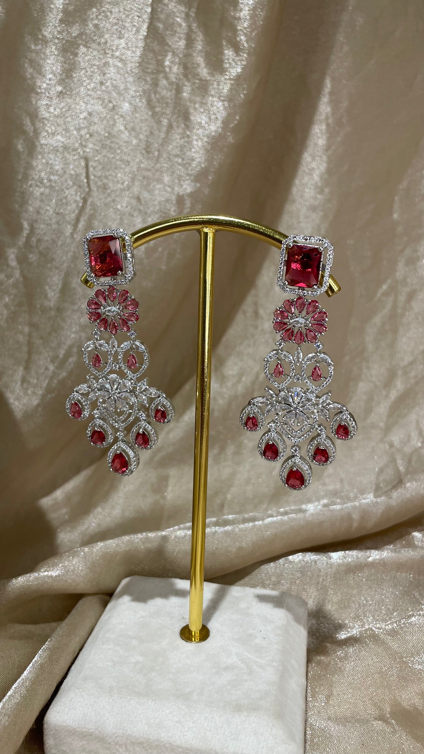 red necklace set