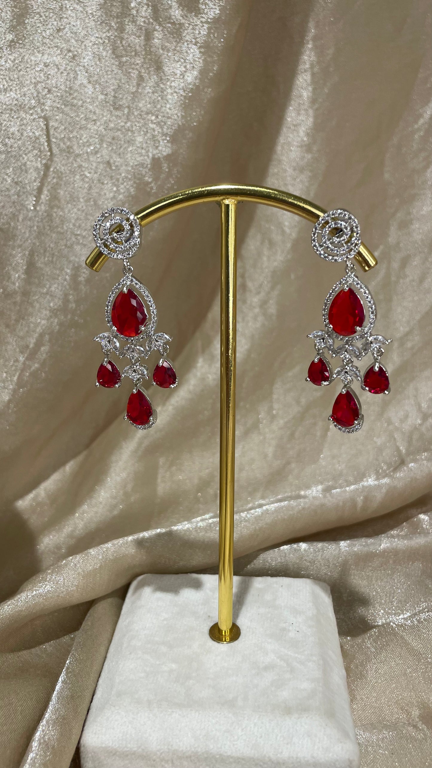 red necklace set