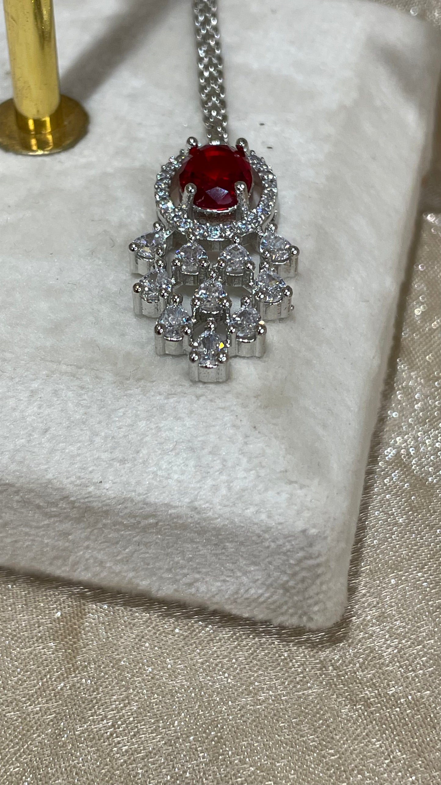 red necklace set