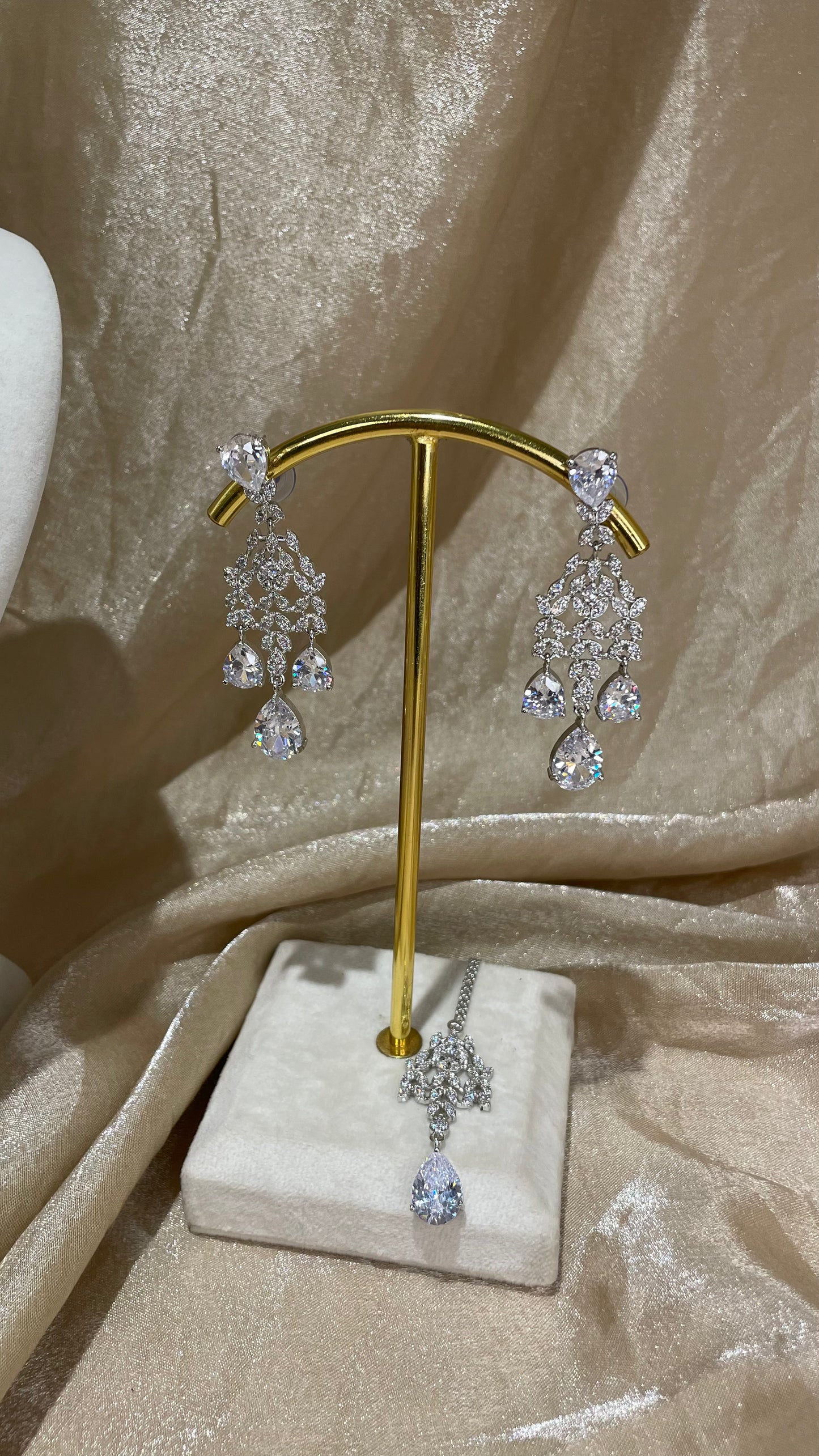 heavy silver necklace set