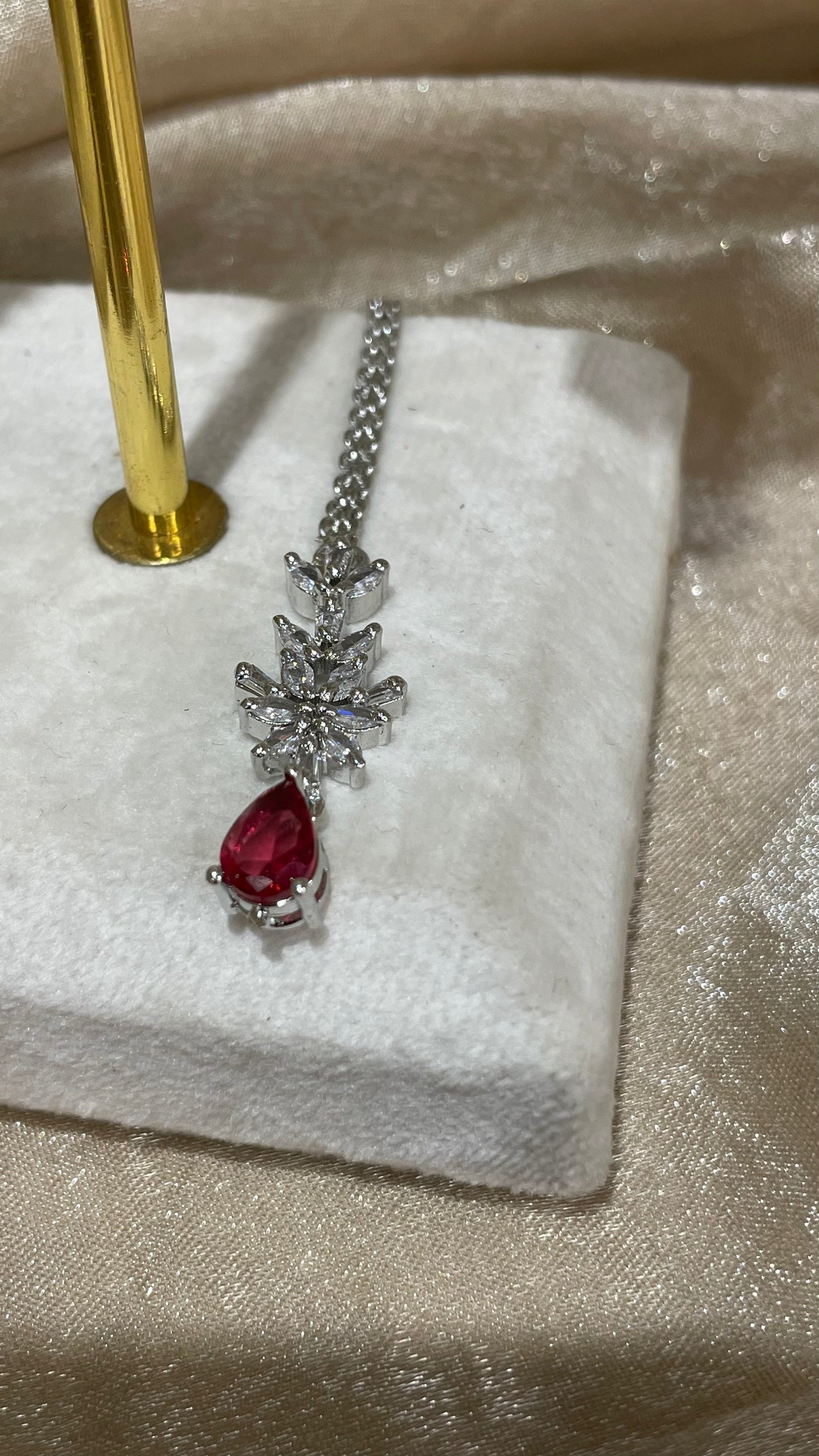 red necklace set