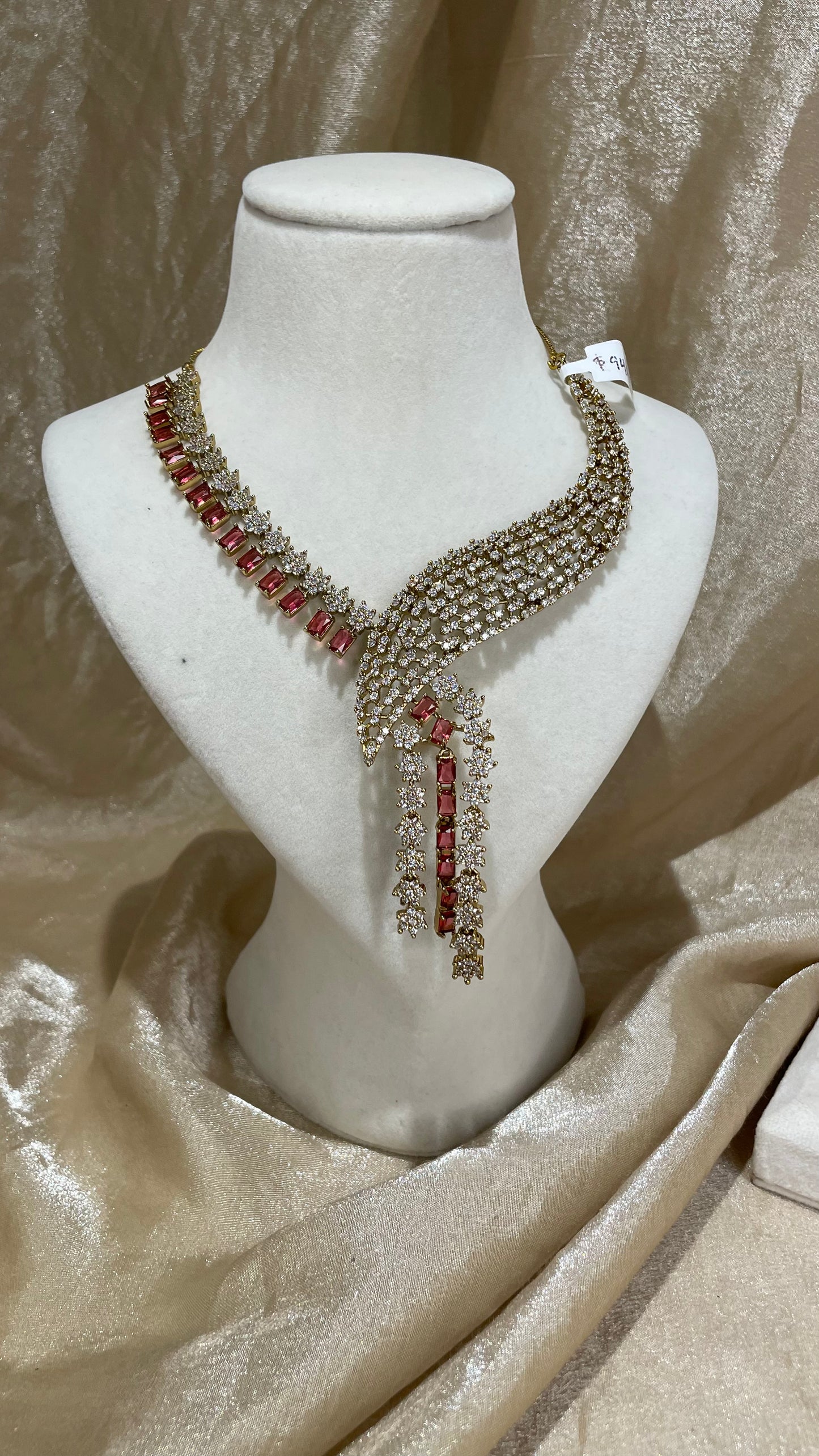 red necklace set