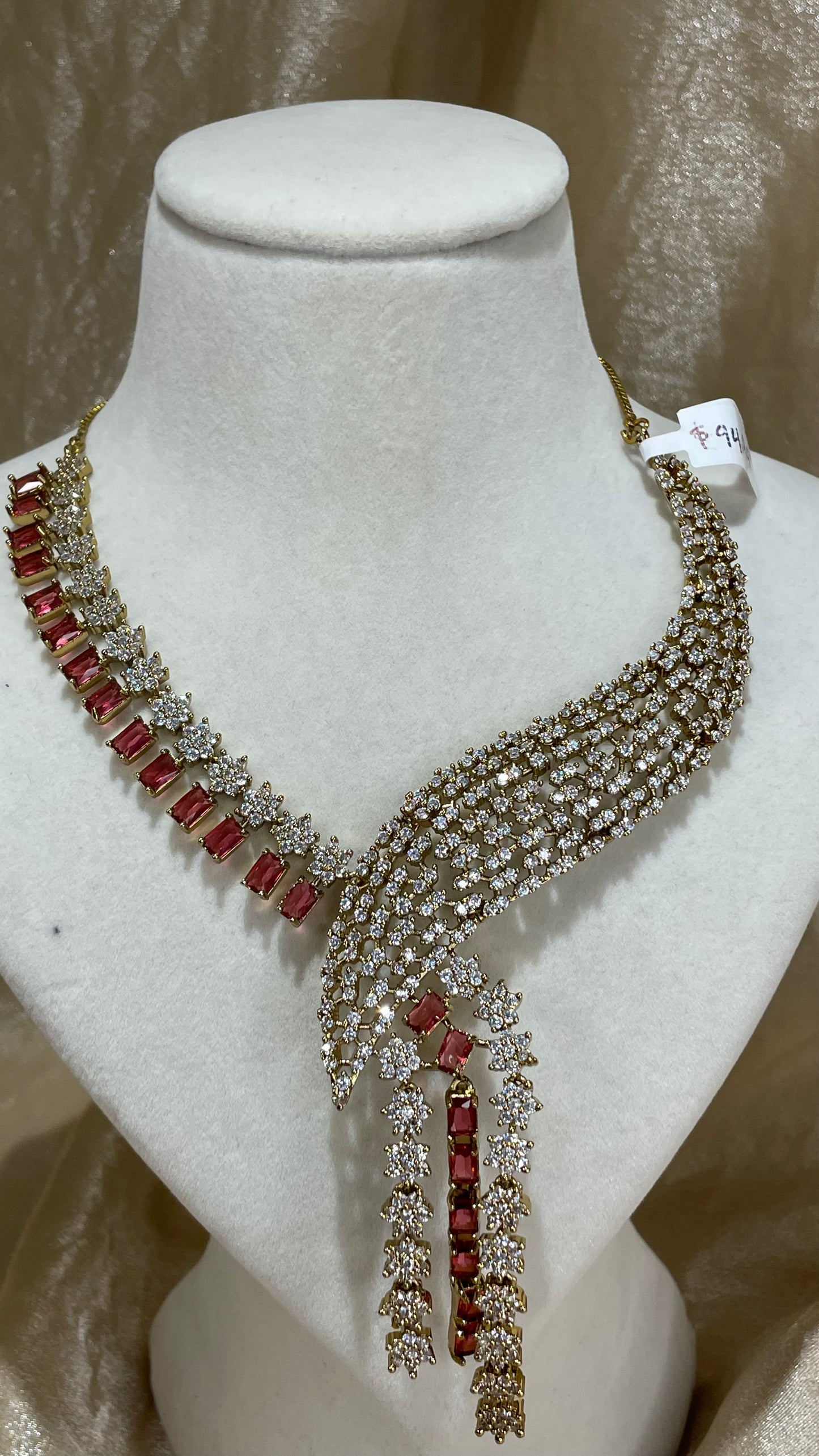 red necklace set