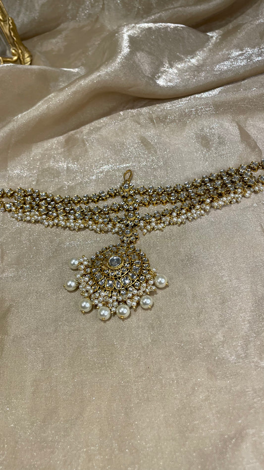 heavy kundan matha patti