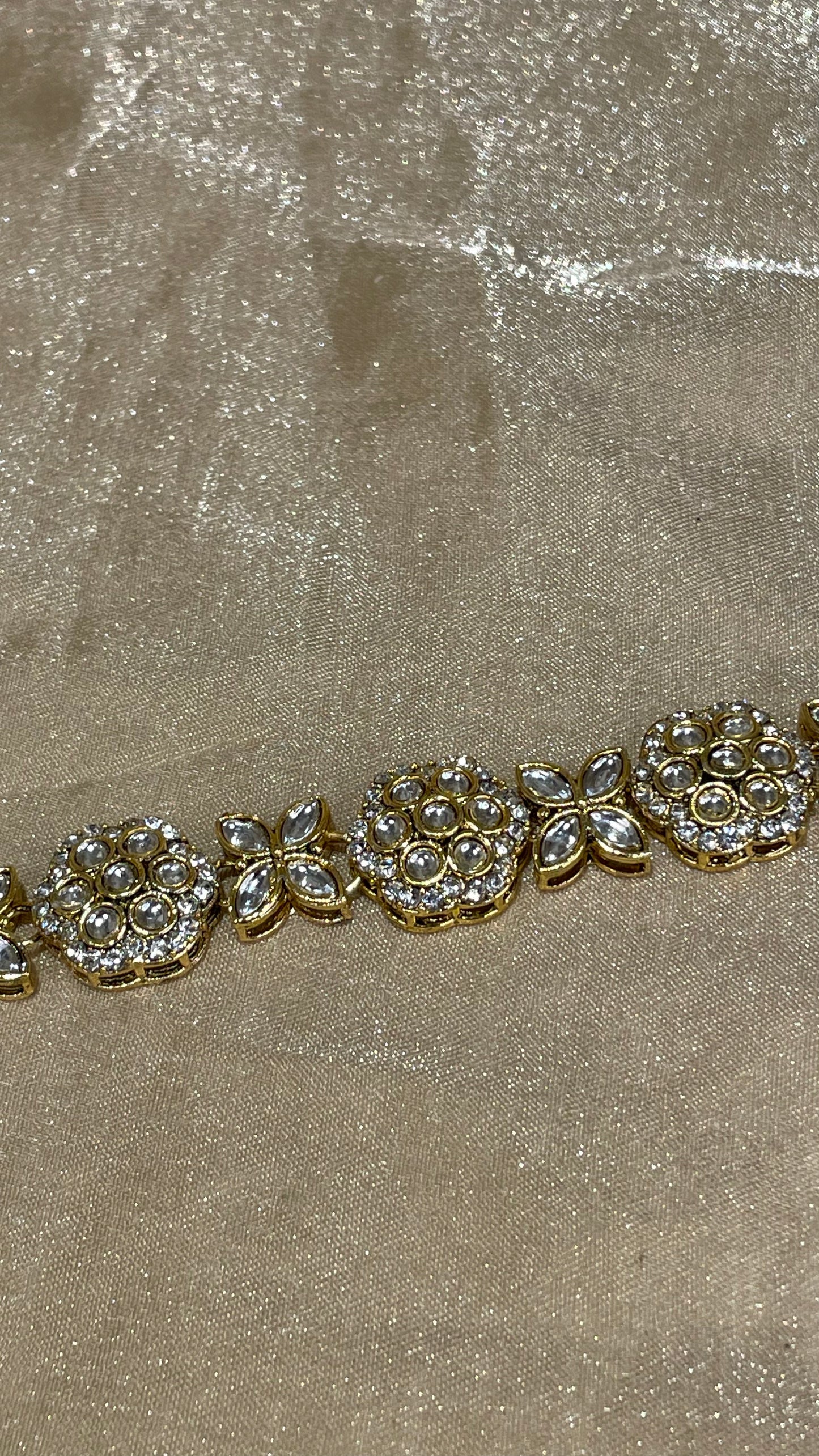 gold headband