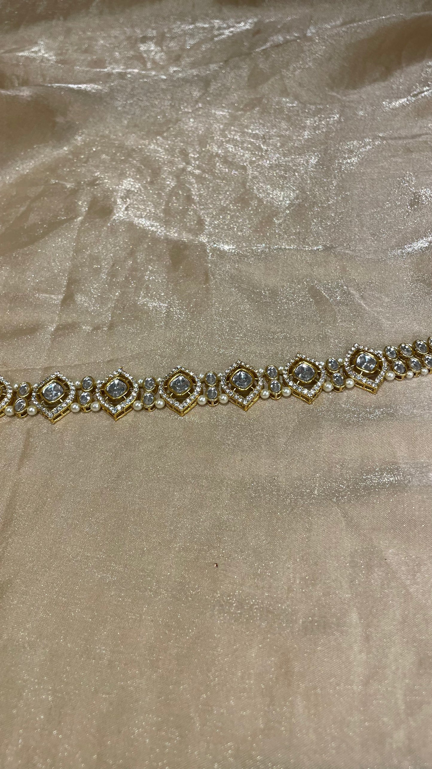 gold headband