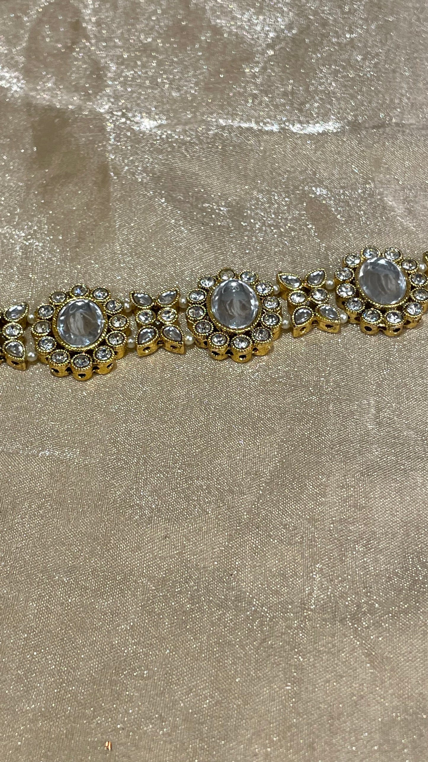 gold headband