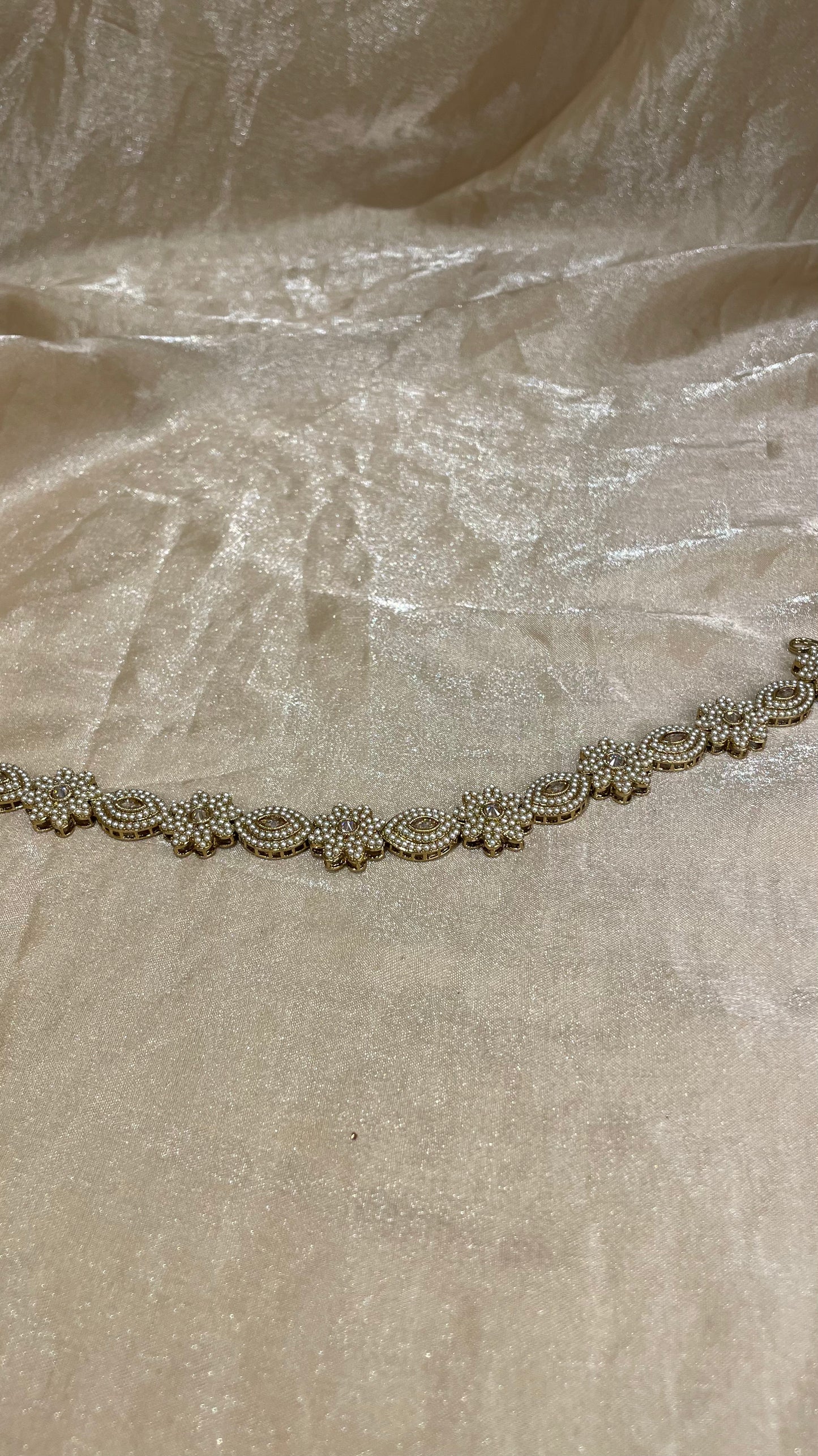 gold headband