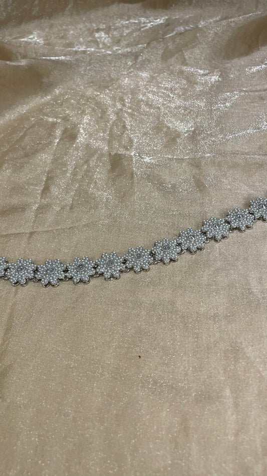 silver headband