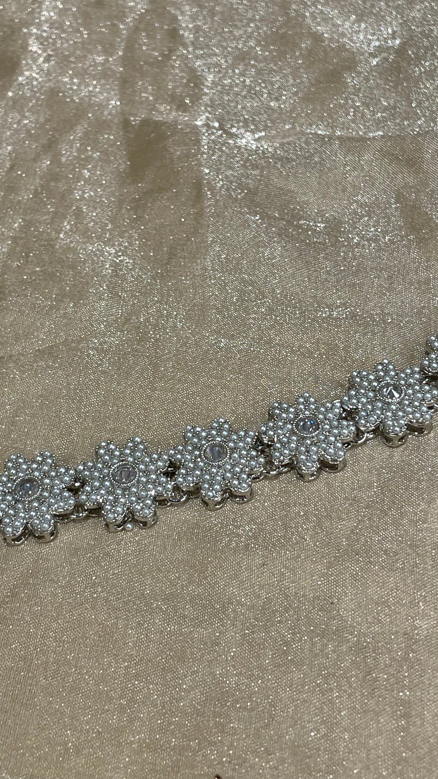 silver headband