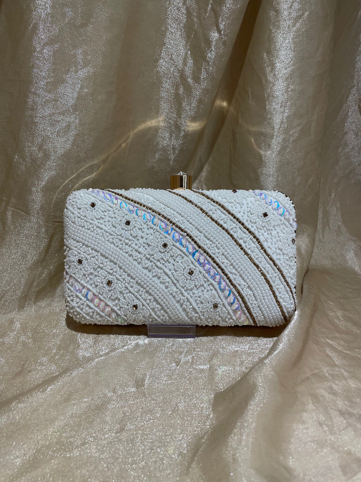 white purse