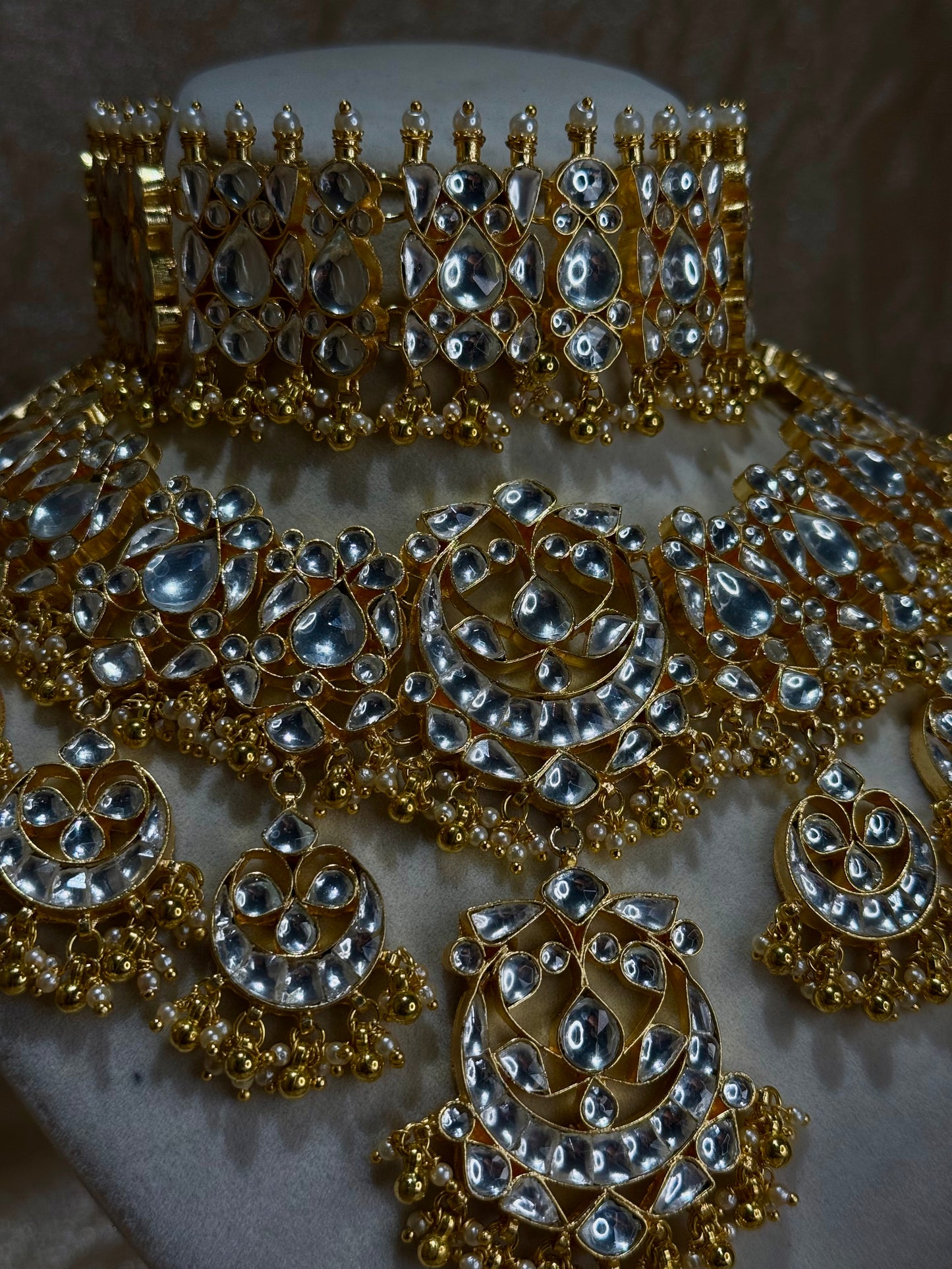 heavy 2 layer gold set
