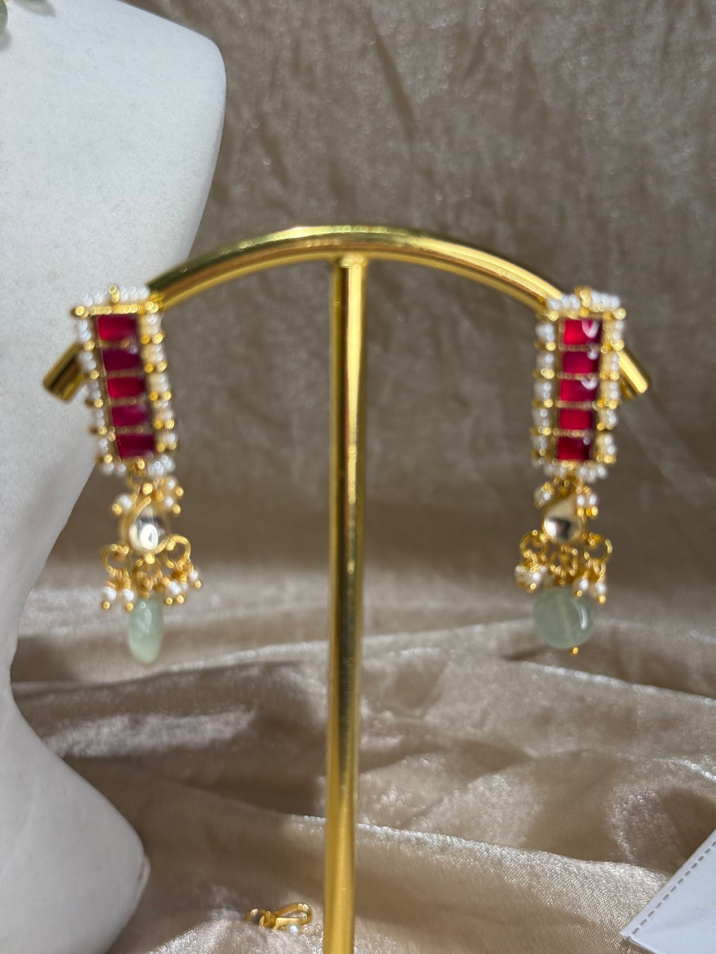 sage green and hot pink set