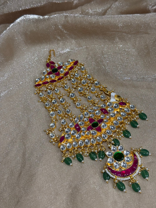 hot pink and emerald green passa