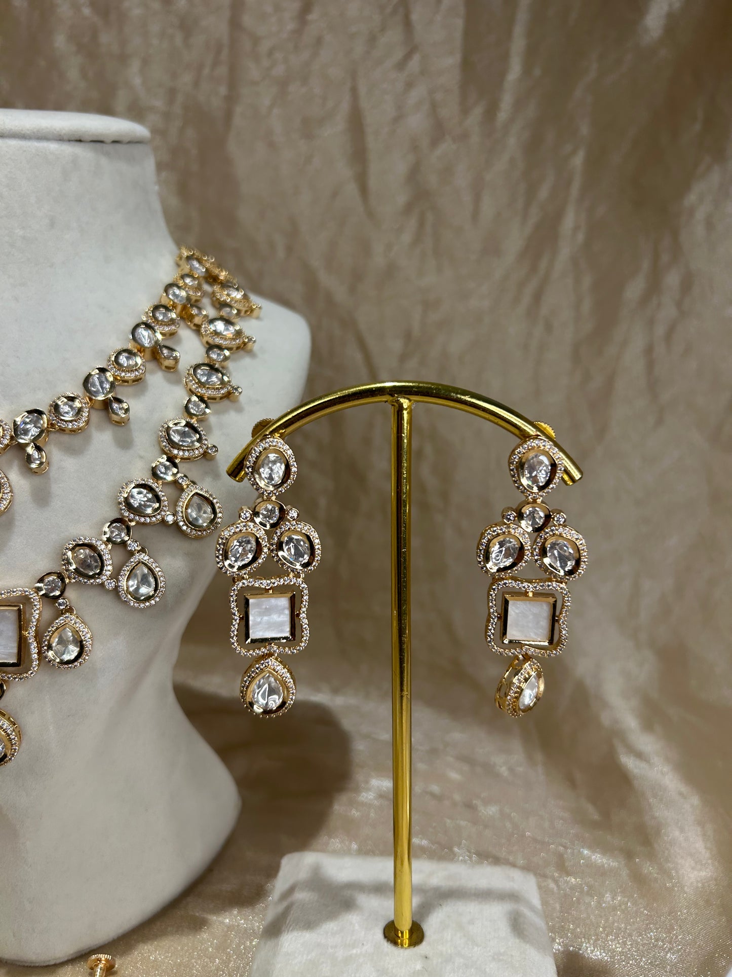 gold layered necklace set