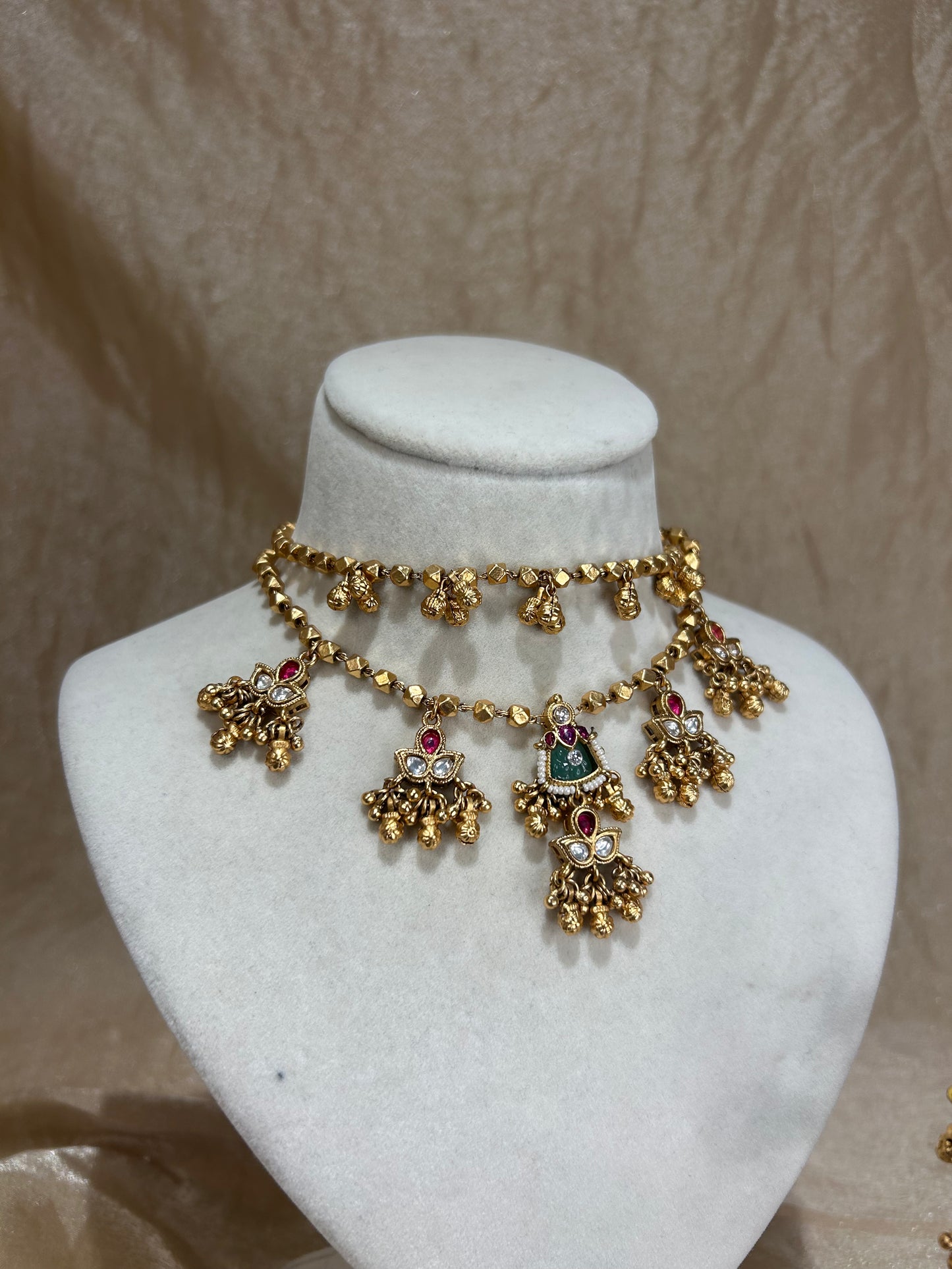 layered gold set