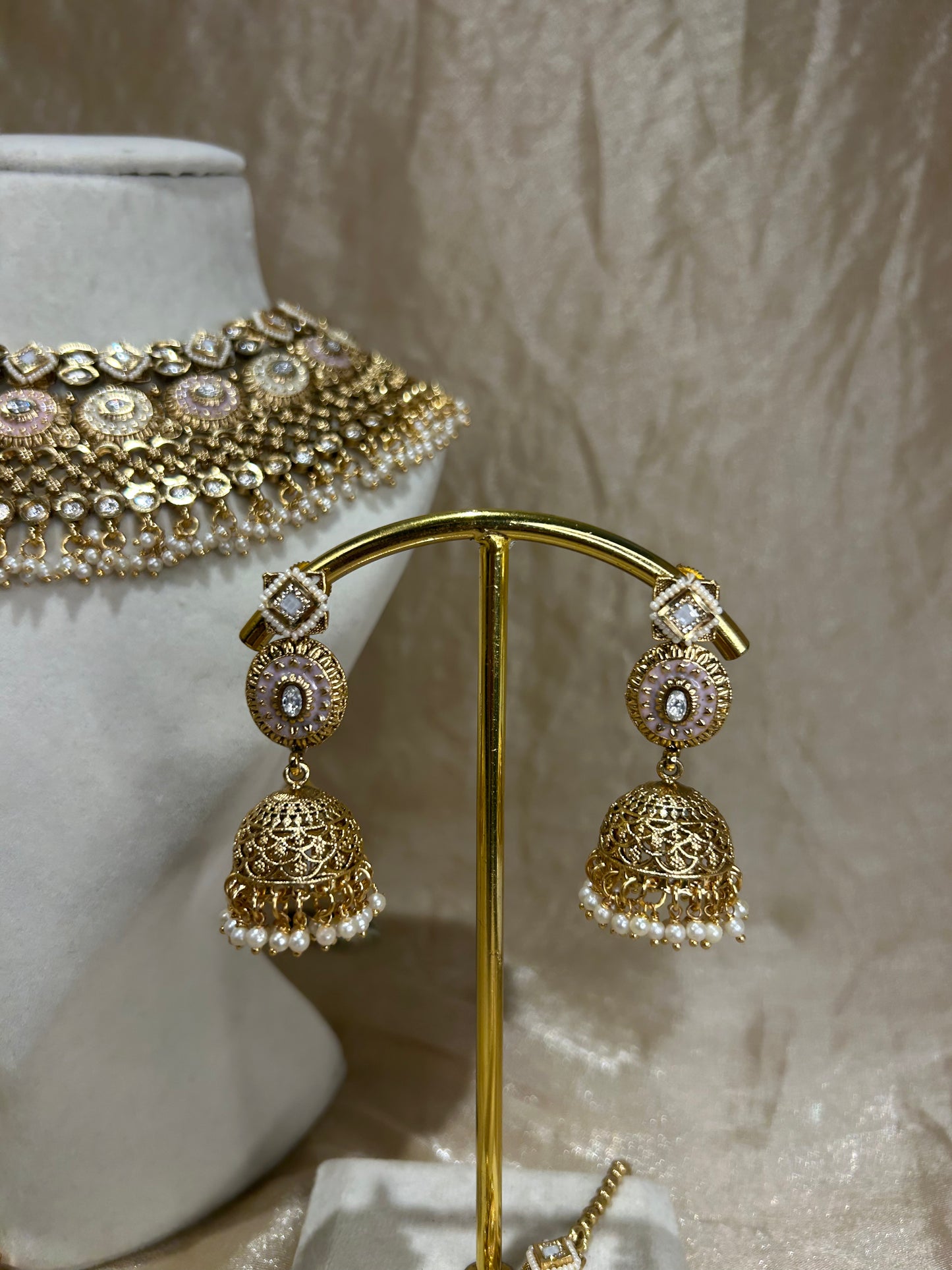 heavy gold necklace set