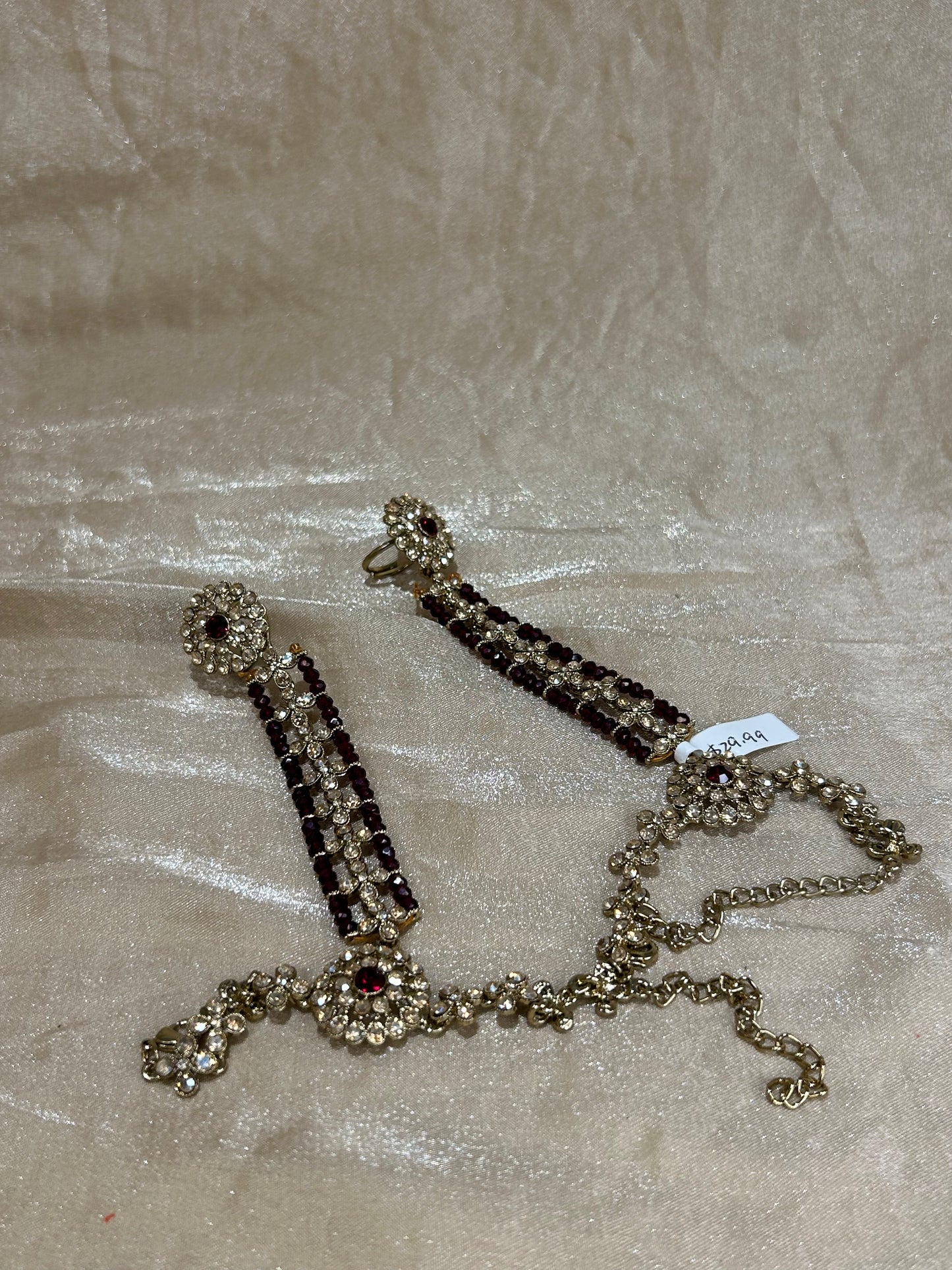maroon hand accessories