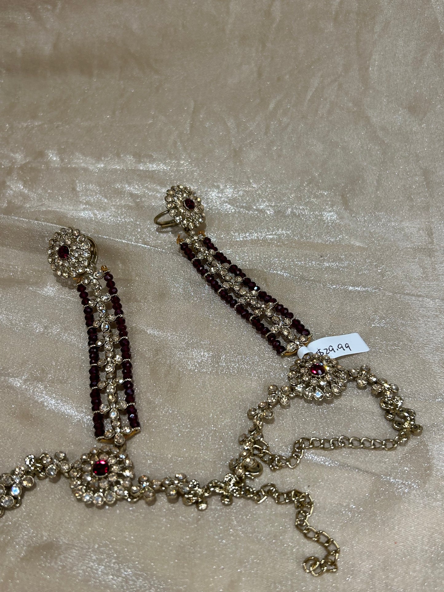 maroon hand accessories