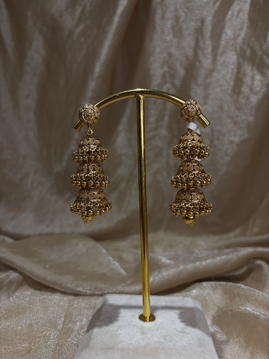 3 layer jhumki