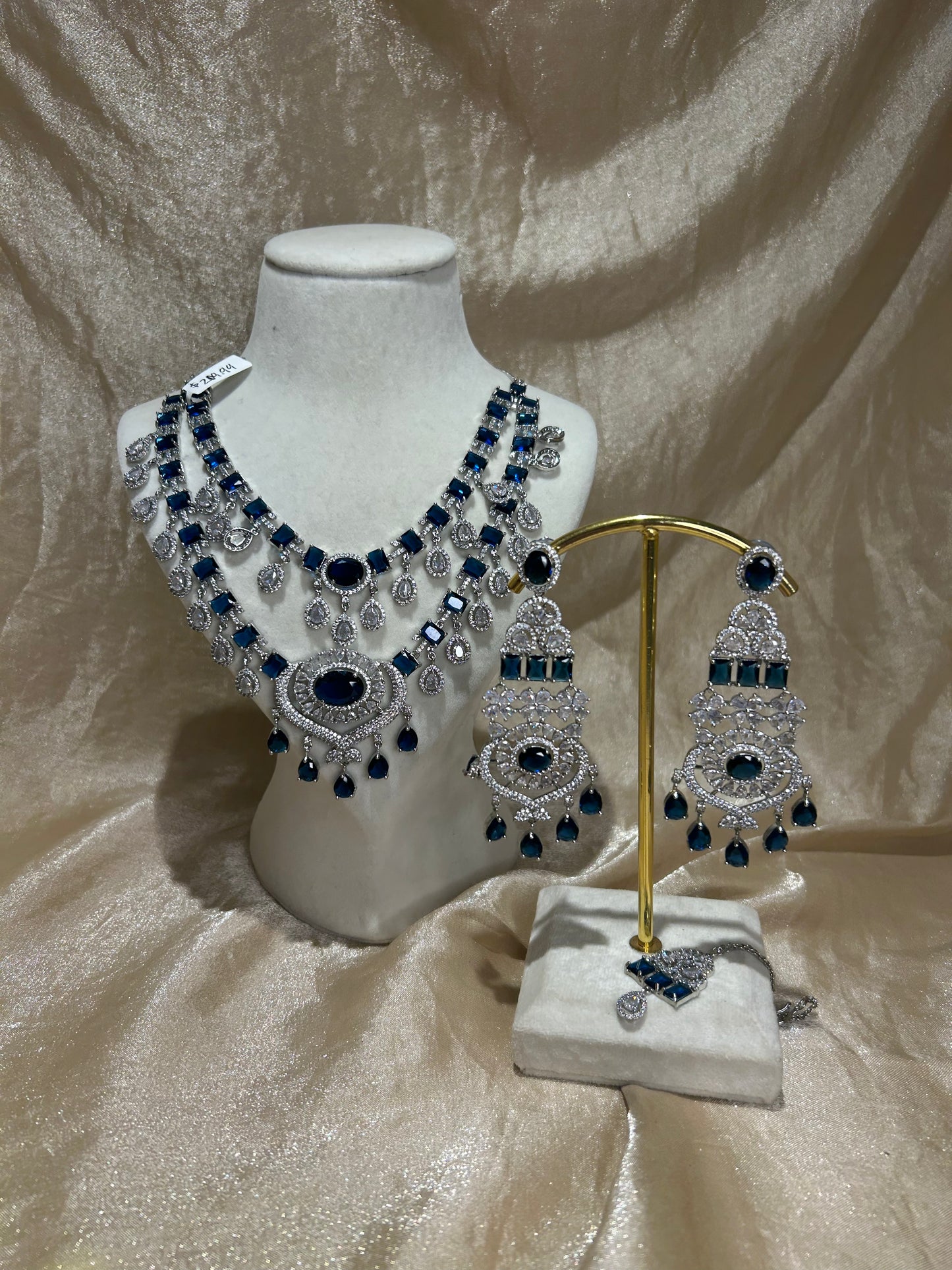 navy blue layered set