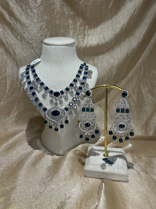 navy blue layered set