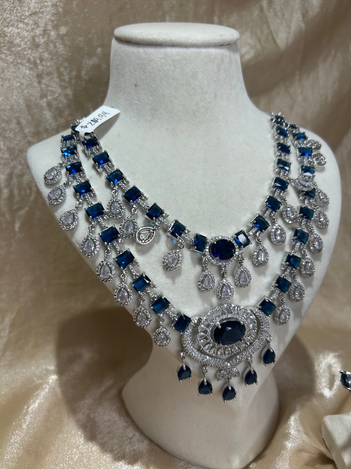 navy blue layered set