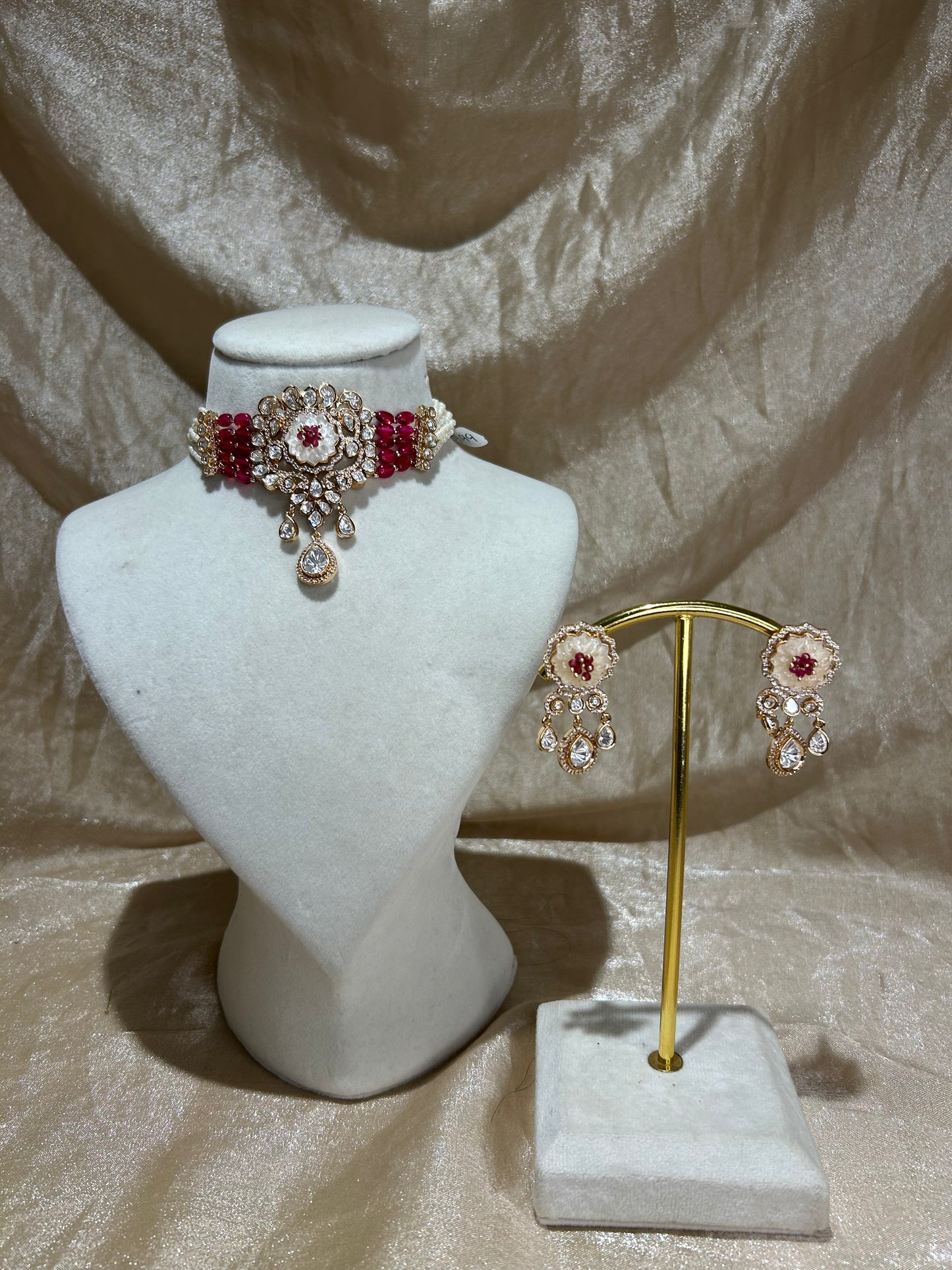 hot pink choker set
