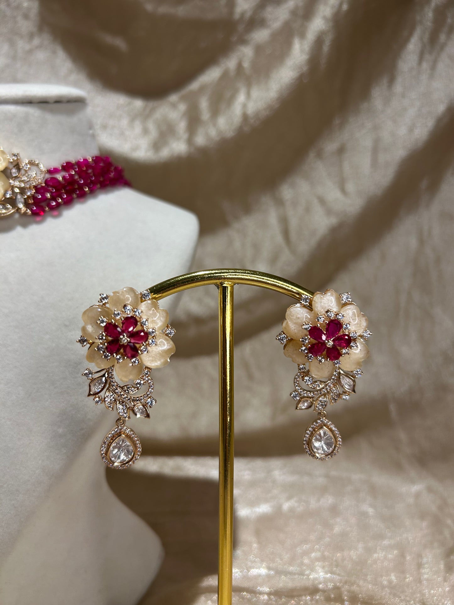 hot pink choker set