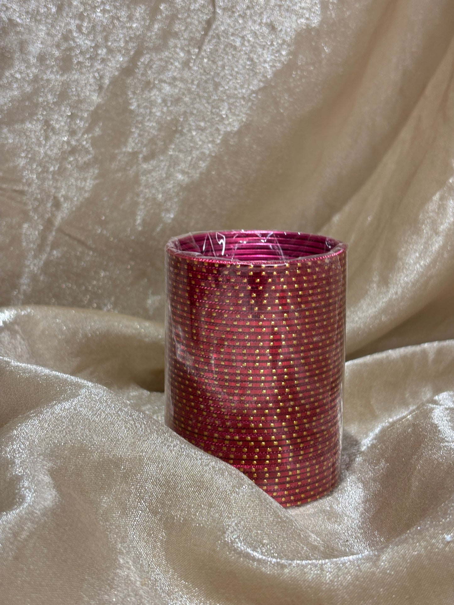 maroon metallic bangles