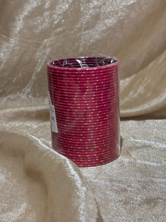 hot pink bindi bangles