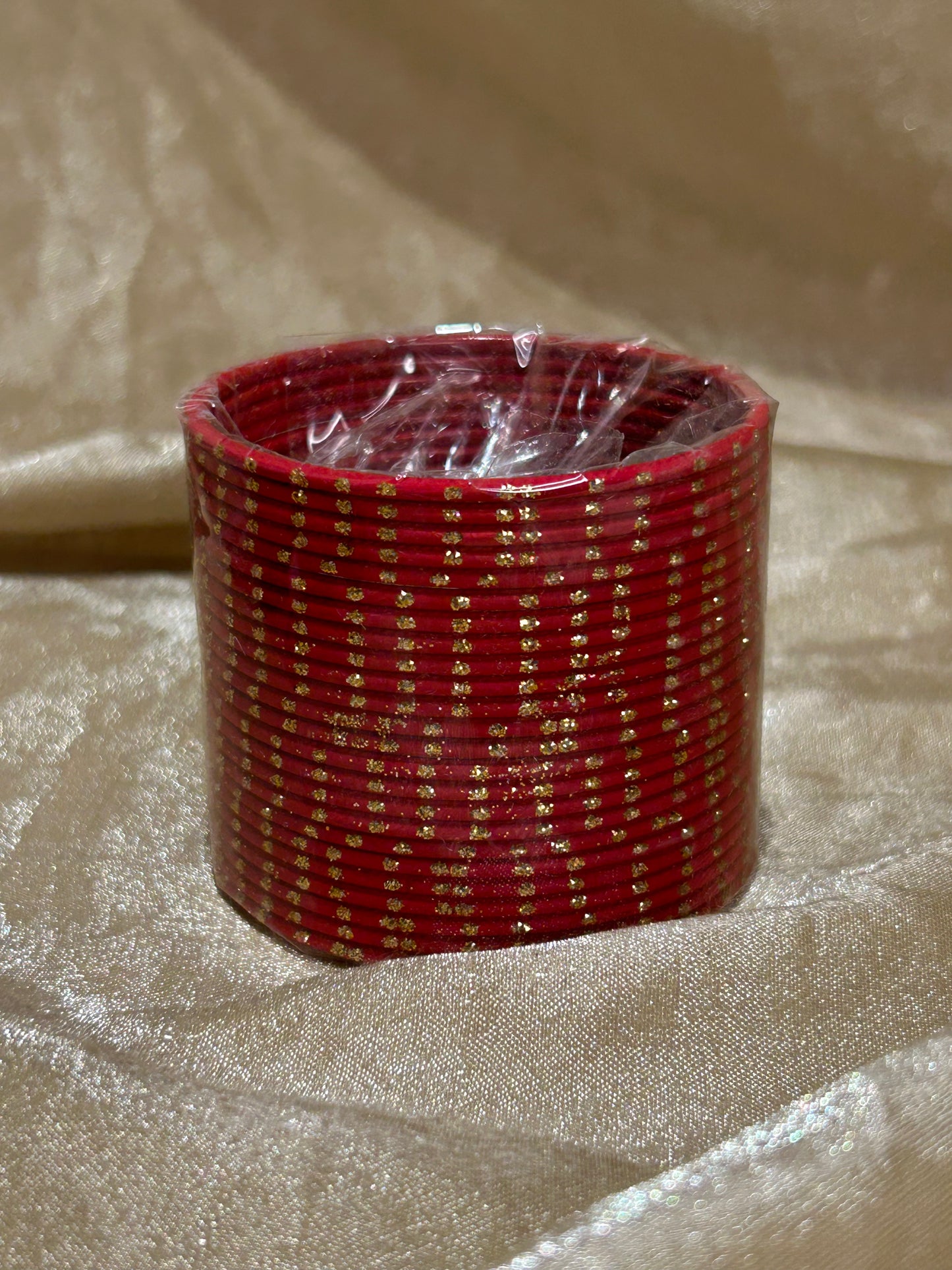 red bindi bangle