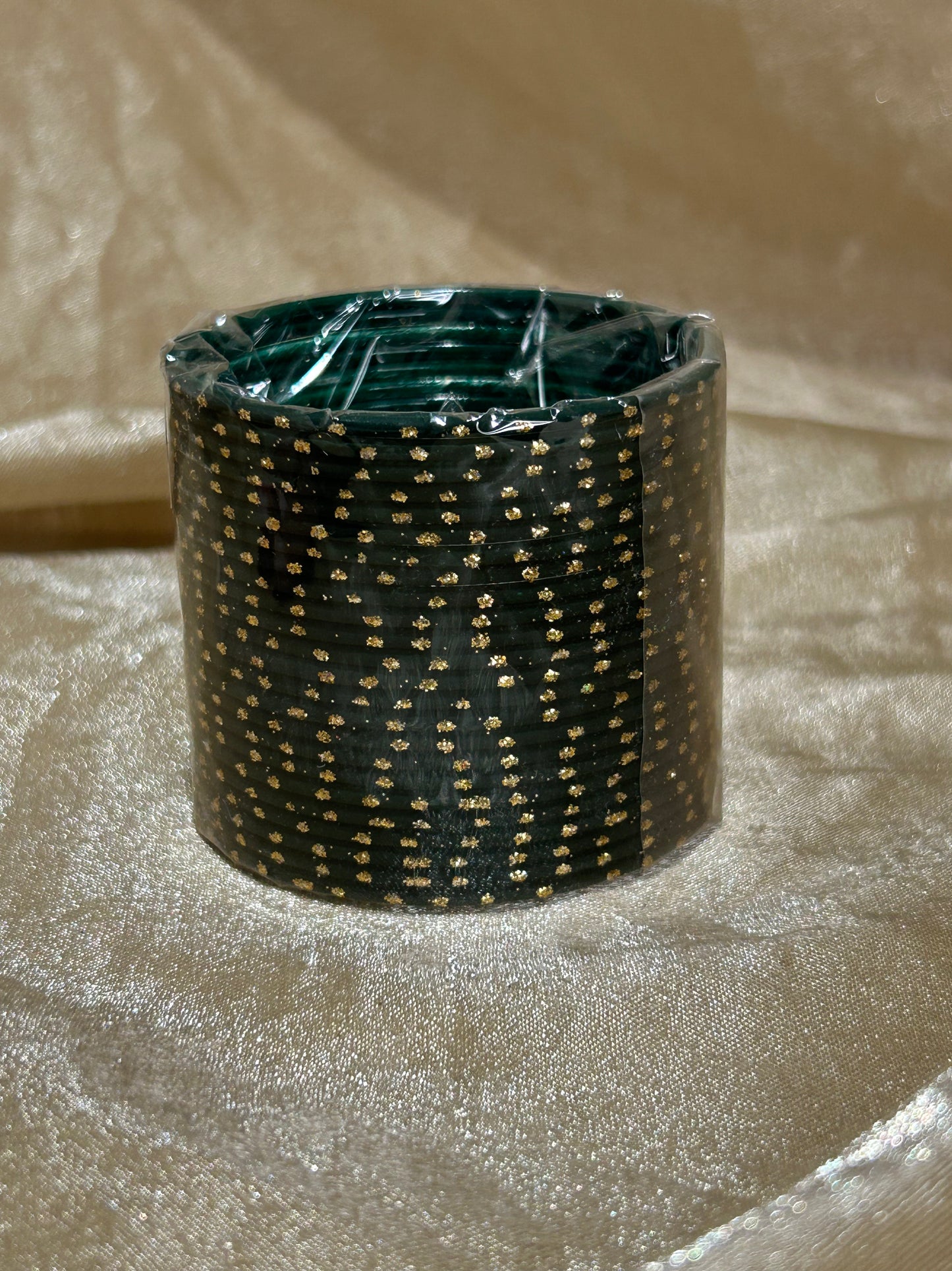 emerald green bindi bangles