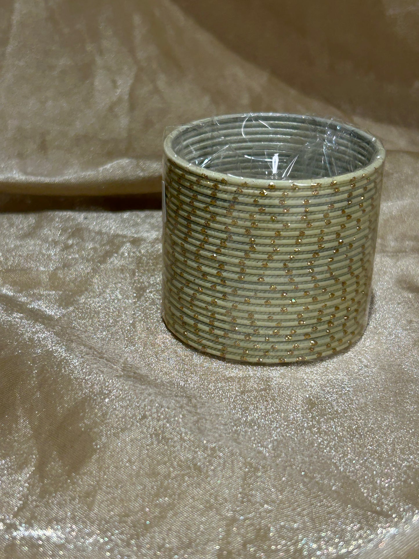 sage green bindi bangles
