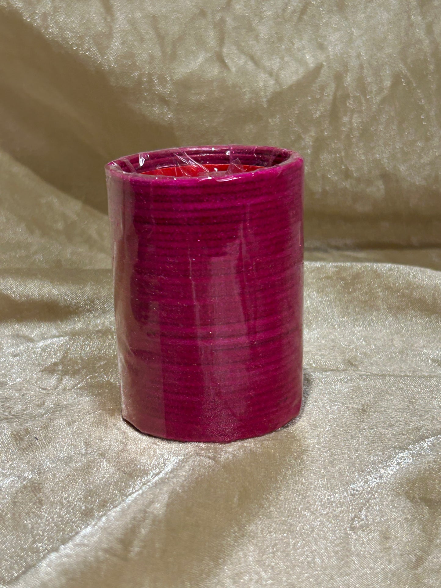 hot pink velvet bangles